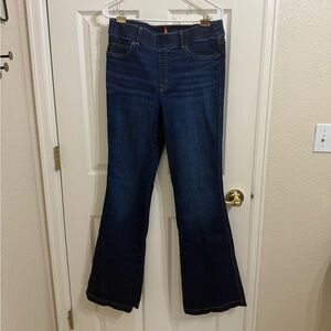 Spanx Midnight Blue Flare Bell Bottom Jeans Pull On Size Large